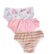 Kit c/ 3 Calcinhas Infantil em meia malha estampada - Luna