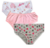 Kit c/ 3 Calcinhas Infantil em meia malha estampada - Luna - comprar online