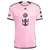 Camisa rosa do Inter Miami, modelo Home 24-25, com logo do time e detalhes em preto.