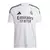 Camisa branca masculina do Real Madrid, modelo 2024/25, com logotipo da Adidas e patrocínio da Emirates.