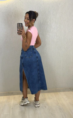 Saia Jeans Midi - comprar online