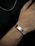 Bracelete Silicone Aço Estrela de Davi