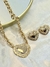 Conjunto Luxo Coração Cravejado