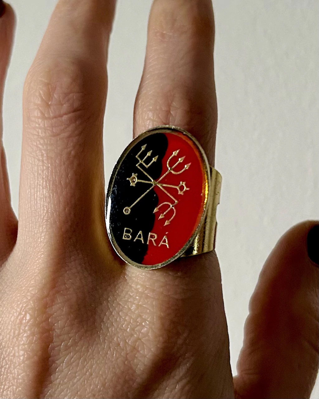 Anel Exu Bará Ajustável em Metal
