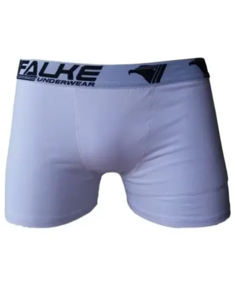 Cueca Boxer Branca Poliéster - GB Love