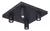 Plafón 4 Luces Led Negro Base Cuadrada Pl00001 - comprar online