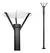 Farola Con Columna Exterior Aluminio Negro Ar111 Fc00001 - comprar online