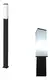 Columna Exterior E27 1 Luz Aluminio Negro Lu Fc00003 - comprar online