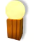 Velador Vidrio Opal Base Madera Cuadrado E27 Vl00004 en internet