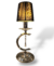 Velador Cromo Caireles Elegante Pantalla Negra E14 Vl00005 - comprar online