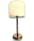 Velador Cromo Con Pantalla Blanca E27 Vl00044 - Laluz iluminacion