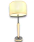 Lámpara De Mesa Cromo Blanco Pantalla Blanca Vl00045 - Laluz iluminacion