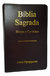 Bíblia Sagrada Letra Hipergigante Com Índice - As Palavras De Jesus Em Destaque - Antigo E Novo Testamento - Capa Luxo, Borda Dourada E Fitilho Marca Página -edição Revista E Corrigida.