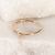 Anel Minimalista Solitário com Fio Redondo e Diamante de 2 Pontos - comprar online