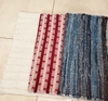 Alfombra rayas azul