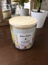 Velas tapa madera grande