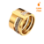 Anel Triplo Livorno Banhado em Ouro 18K - Gold