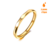 Anel Chanfrado Minimalista Banhado em Ouro 18K - Gold