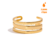 Bracelete Trio Banhado em Ouro 18K- Gold