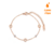 Pulseira Romana Banhada em Ouro - Rose Gold