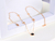 Colar Cortona Trevo Preto Banhado em Ouro 18K - Rose Gold - Firenze Joias