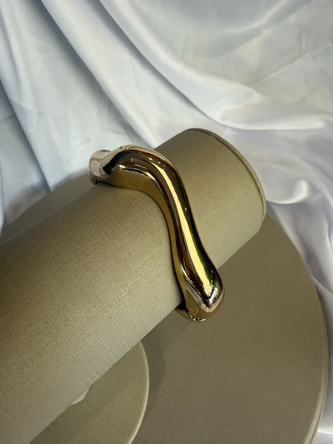 Bracelete Organico Banho Ouro