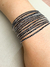 Conjunto Pulseiras Pedraria Preto (12 und) - Eme Semijoias