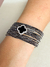 Conjunto Pulseiras Pedraria Preto (12 und) na internet