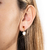 Aros Escallas Blancas Oro - comprar online