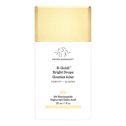 Sérum iluminador drunk elephant b-goldi bright drops com niacinamida