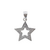Dije estrella con circonias elaborado con plata 925. SKU: D16