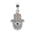 Dije mano de Fátima ojo azul con circonias elaborado con plata 925. SKU: DS5