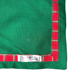 CONJUNTO JOGO AMERICANO 8 LUGARES NATAL COM GUARDANAPO E ARGOLA
