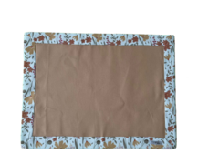 CONJUNTO 8 LUGARES JOGO AMERICANO IMPERMEÁVEL DUPLA FACE COM GUARDANAPO JARDIM DE SABORES - loja online