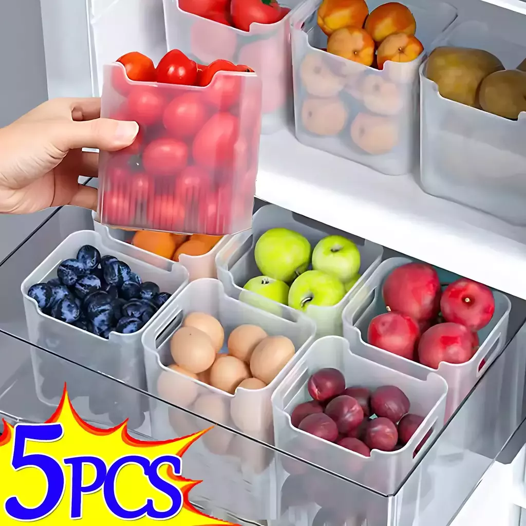 Cajas de almacenamiento para refrigerador, organizador de alimentos frescos, alm