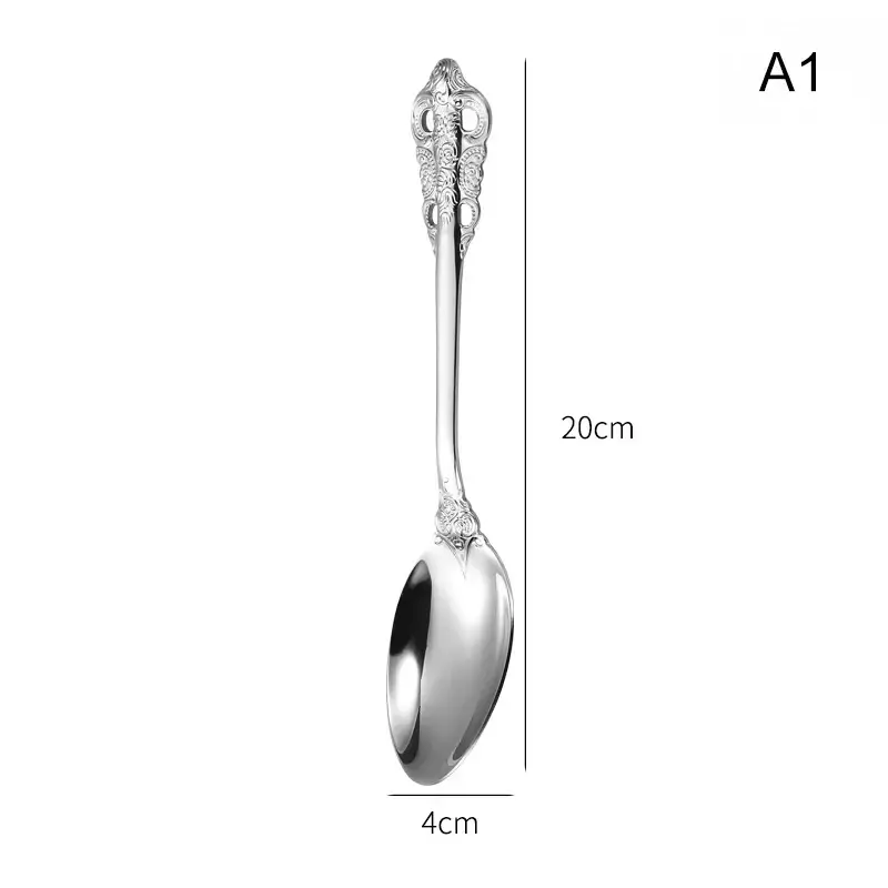 Vajilla occidental de estilo Retro para el hogar, juego de cubiertos de lujo de