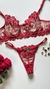 Conjunto Luxo Pétala -Tule Bordado Vermelho na internet