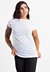 Blusa Fitness Branco Tela Manga Curta | REF: BLMC1 na internet