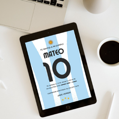 Invitación Cumple Futbol 1 - comprar online