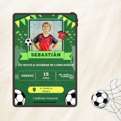 Invitación Cumple Futbol 16
