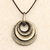 COLLAR BOHO METAL THREE CIRCLES