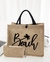 Bolso de yute playero + Pouch en internet