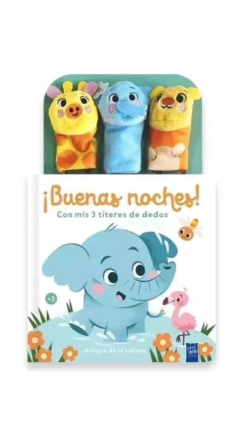 ¡Buenas noches! con mis 3 títeres de dedos: Amigos de la sabana - comprar online