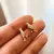 BRINCO PASSARINHOS COM ZIRCONIAS FOLHEADO EM OURO 18K