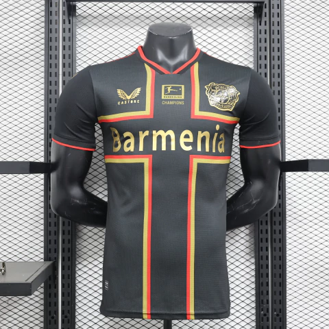 Camisa Bayer Leverkusen Champions League 24/25 - Jogador Masculino - Preto - comprar online