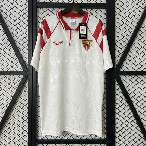 Camisa Sevilla Retro 92/93 - Masculina - Branca