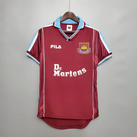Camisa West Ham Retro 99/01 - Masculino - Vermelho - comprar online