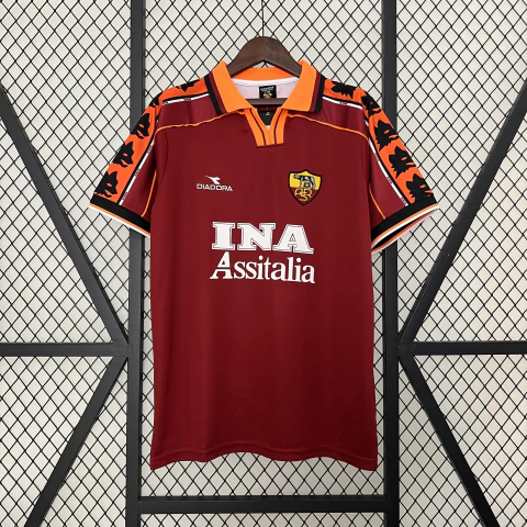 Camisa Roma Retro 98/99 - Masculino - Vermelho - comprar online