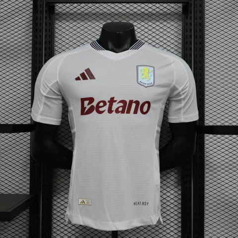 Camisa Aston Villa II 24/25 - Jogador Masculino - Branco - comprar online