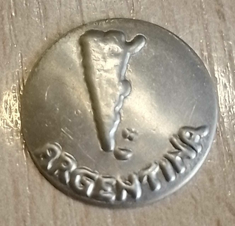 Estampa redonda de alpaca Mapa de Argentina 21mm - comprar online